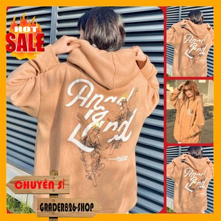 Áo Hoodie Nỉ Nữ Nam Unisex - Áo Khoác Nỉ ANGEL LAND Siêu Hot - Kèm DEAL Sốc Áo Thun (FREESHIP)
