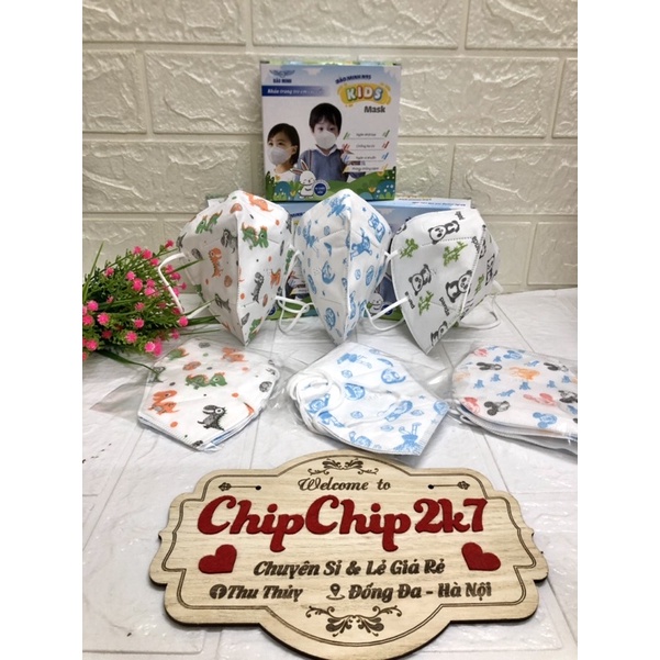 [Mã COSDAY giảm 8% đơn 150K] [N95 kid] Hộp khẩu trang N95 cao cấp màu sắc cho bé 10 cái | BigBuy360 - bigbuy360.vn