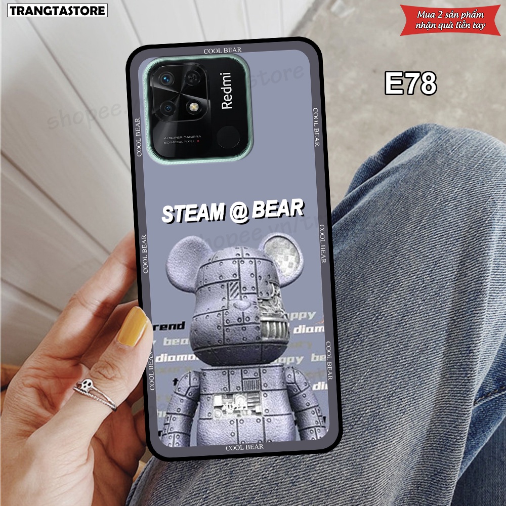 Ốp Xiaomi Poco C40 in hình gấu Bearbrick,Metal Style,Doremon siêu dễ thương chất lượng