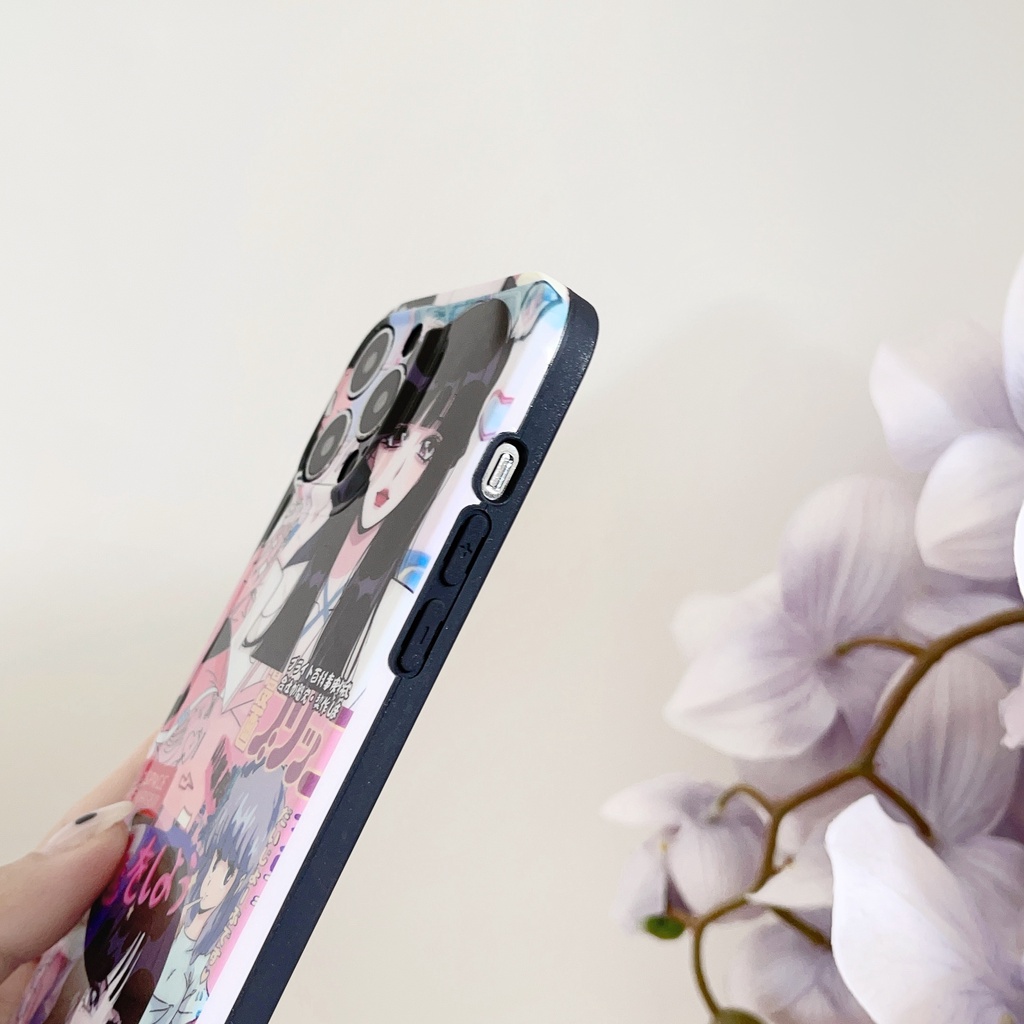 Ốp Điện Thoại Chống Sốc Hình Cô Gái Hoạt Hình Cho iPhone 14Promax / 14Pro / 14 / 13Promax / 13 / 12Promax / 12 / 11