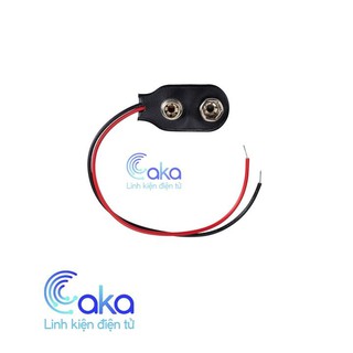 Set 2 Dây đế pin 9V ra dây sẵn nguồn đỏ đen tiện dụng
