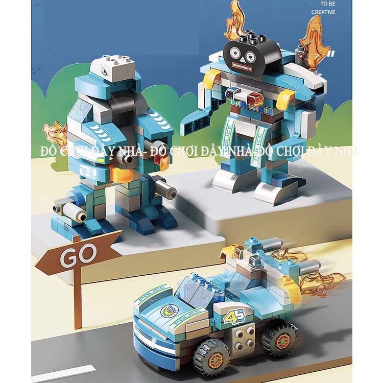 Đồ chơi Lego ô tô, đồ chơi lắp ghép lego xe đua 182 chi tiết size Duplo- Đồ chơi đầy nhà