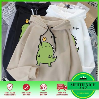 💖MỚI VỀ💖 Áo hoodie khủng long nhiều màu lựa chọn HOT TREND 2020