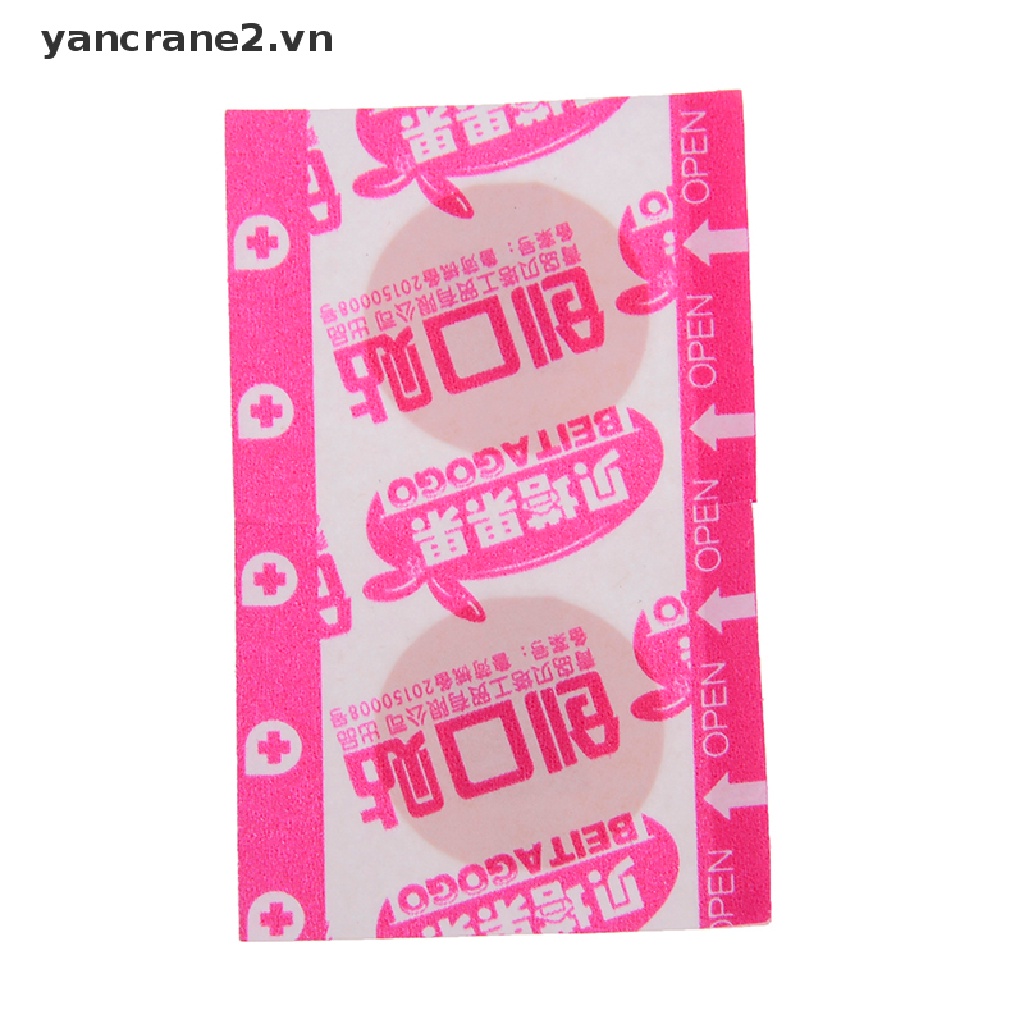 [Hàng mới về] Set 100 miếng băng cá nhân hình tròn mini dùng 1 lần tiện lợi