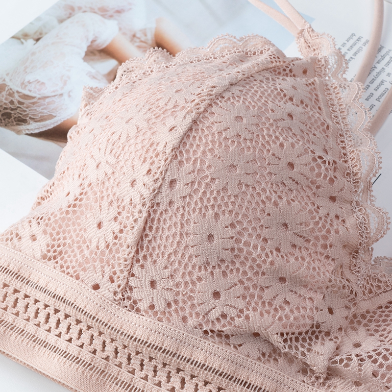 Áo lót dây ecmln họa tiết hoa cúc xinh xắn thời trang cho nữ