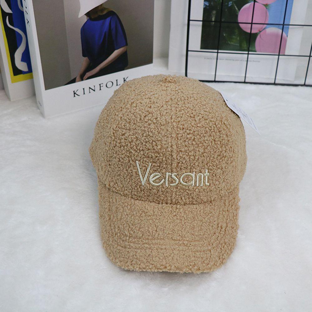 Mũ Lưỡi Trai Vải Len Lông Cừu Thêu Chữ Thời Trang Đường Phố Hàn Quốc VANES1 Dành Cho Bạn Nữ