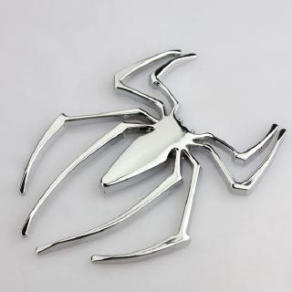 Auto Unique Spider Man Vehicle Tail Fender Car Stickers 3D Metal Car Decals