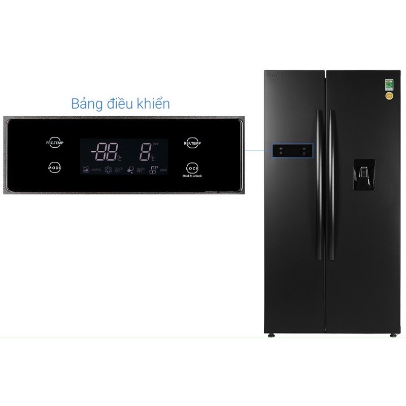 Tủ lạnh Toshiba Inverter 513 lít GR-RS682WE-PMV-MG Mới 2020