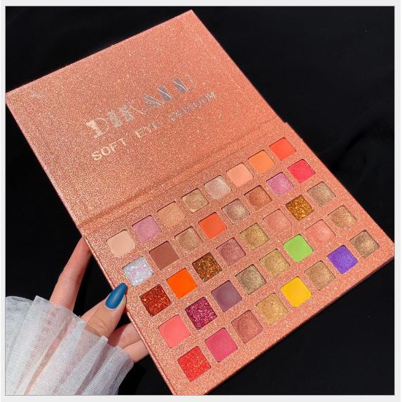 Bảng phấn mắt Dikalu 40 ô Soft Eye Shadow, Bảng phấn mắt nhũ 40 ô Dikalu cực đẹp hàng nội địa Trung