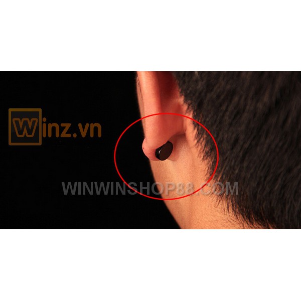 Bộ 2 bông tai nam châm inox 6mm NC108 (màu đen) - Muasamhot1208