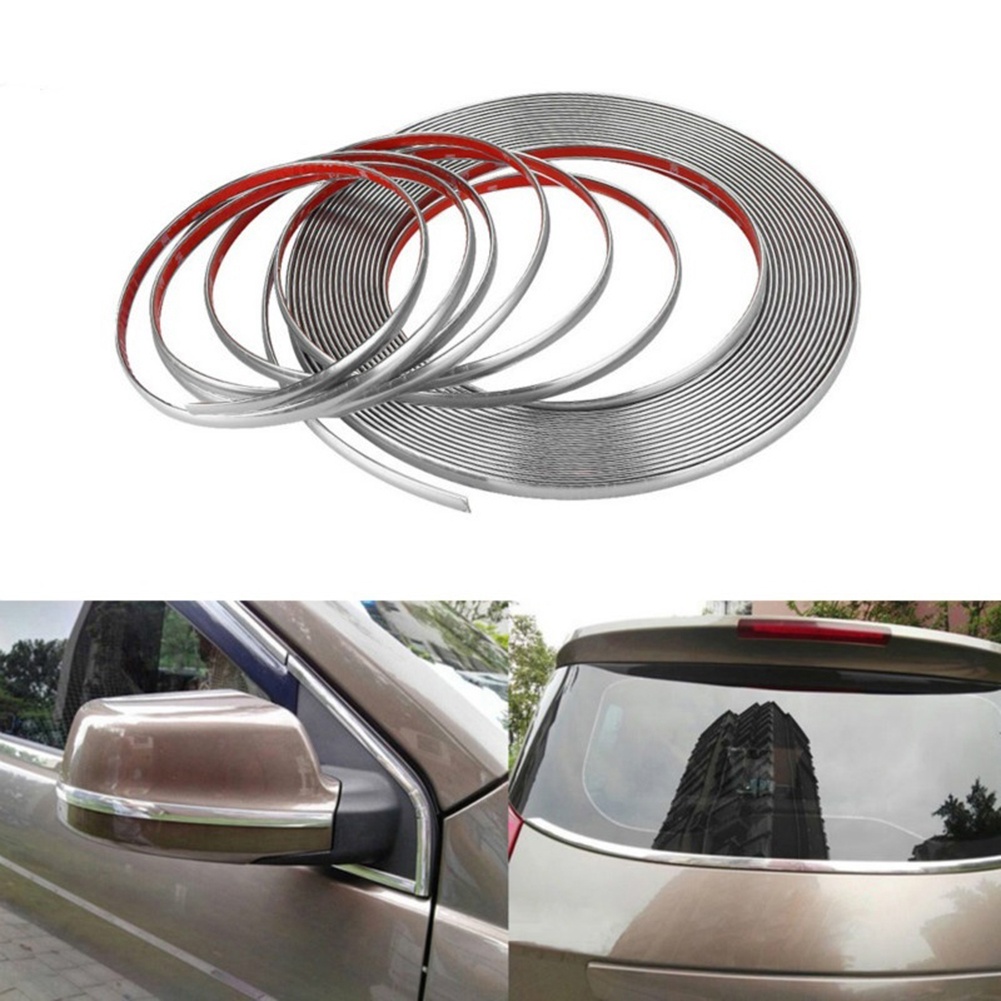 Dải Viền Trang Trí Xe Hơi Bằng Chrome 6mm 15mm 18mm 22mm