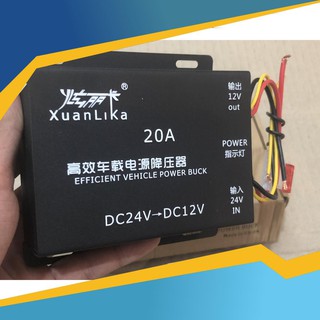 Bảo hành lỗi 1 đổi 1 BỘ CHUYỂN ĐỔI NGUỒN ĐIỆN 24V XUỐNG 12V 20A