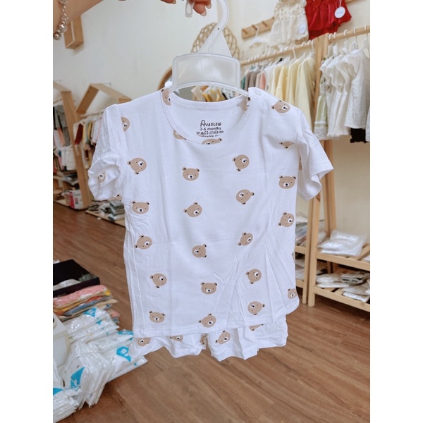 1 Bộ thun avalerr coton pettit mềm mịn co giãn vô cùng thoải mái cho bé yêu