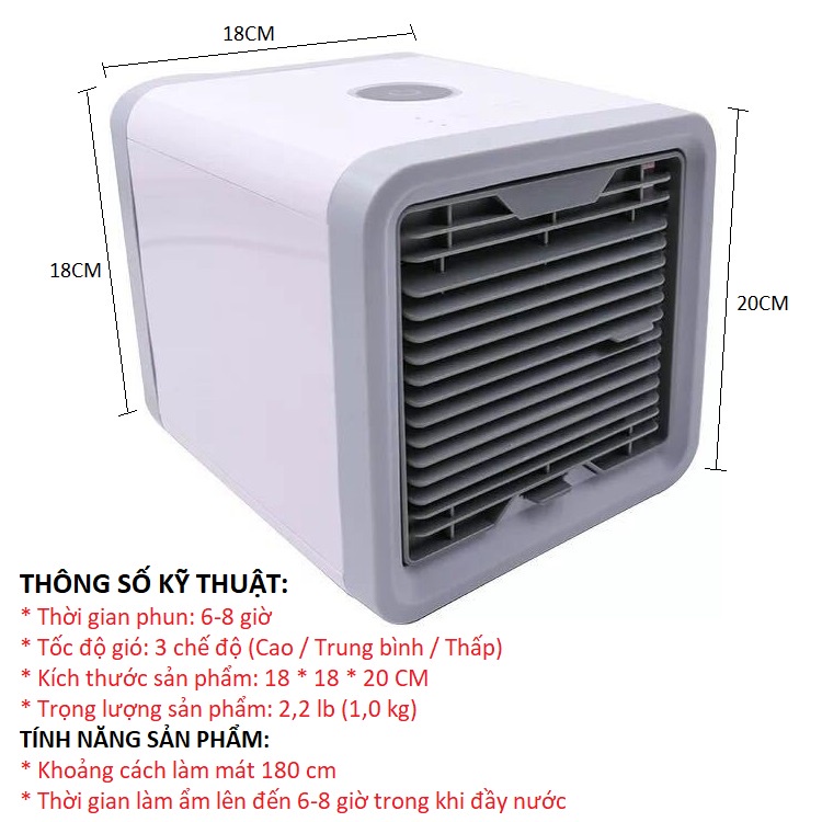 Quạt điều hòa mini hơi nước Máy lạnh mini cao cấp chính hãng ✅