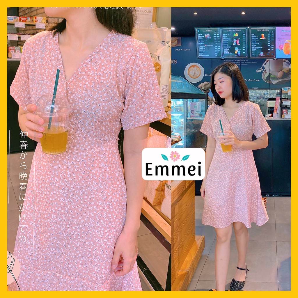 Đầm hoa nhí vintage, váy hoa nhí hàn quốc emmeishop E11 | BigBuy360 - bigbuy360.vn
