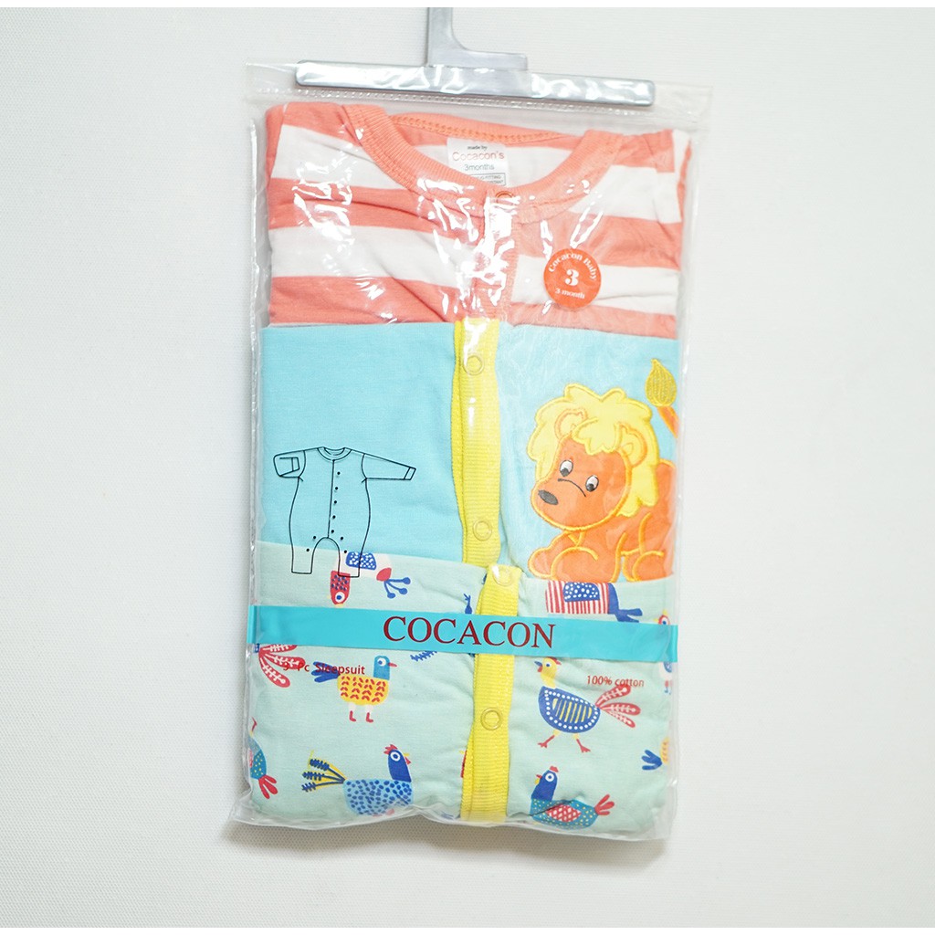 Set 3 body tay dài quần dài xinh xắn và ấm áp cho bé trai