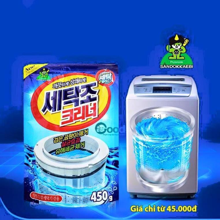 Bột tẩy vệ sinh lồng máy giặt Korea ( tuyển khách sỉ)