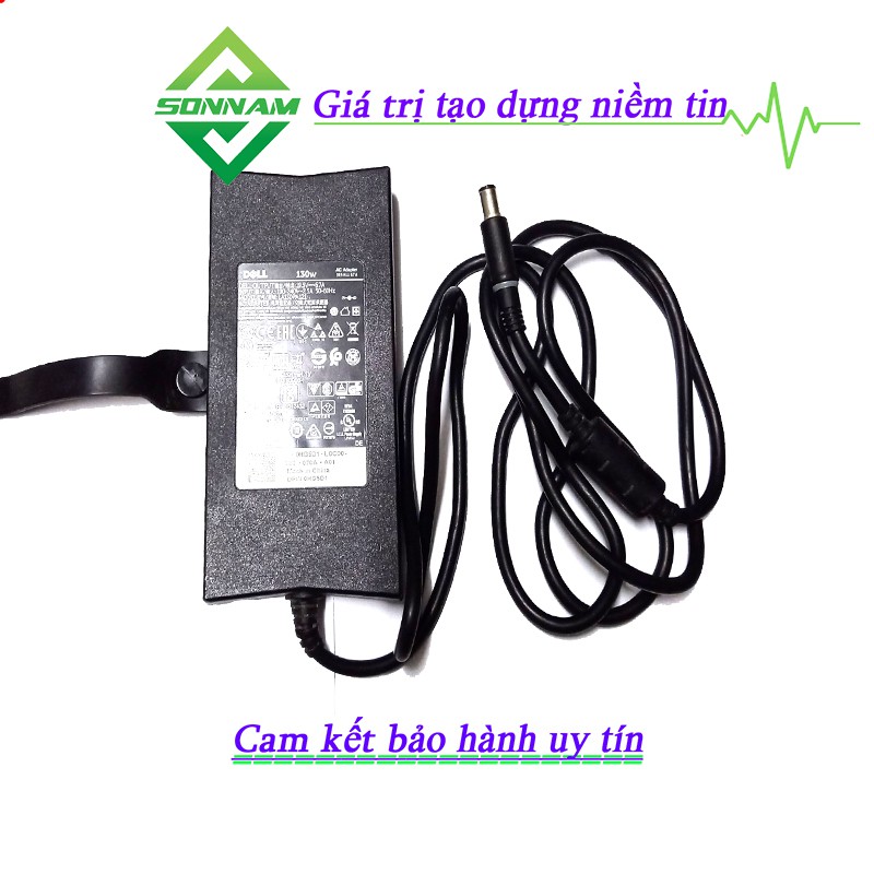 SẠC LAPTOP DELL ZIN 19.5V-6.7A SLIM Chân Kim To (130W) – Bảo Hành 12 Tháng Đổi Mới