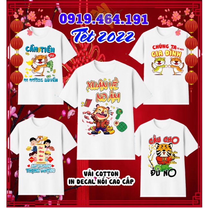 Áo thun Gia Đình Trẻ Em tết nhâm dần 2022 cao cấp, áo tết, áo nhâm dần AT261221_07 aomifashion