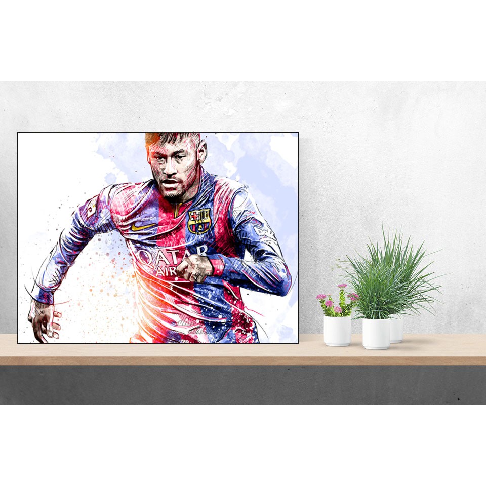 Mô hình cầu thủ bóng đá Neymar trang trí nhà cửa