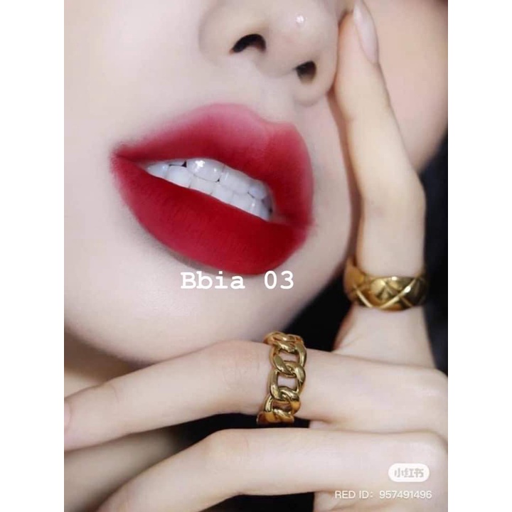 Son kem Bbia Last Velvet Lip Tint Full màu 01 02 03 04 12 14 15 17 20 23 24 25 36 38