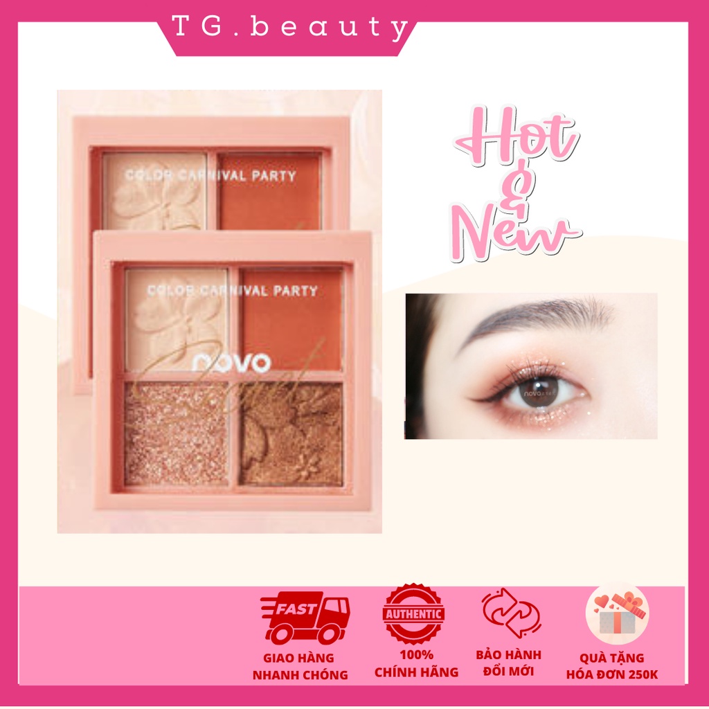 Bảng phấn mắt Novo 4 ô Cherry Blossom Hoa anh đào
