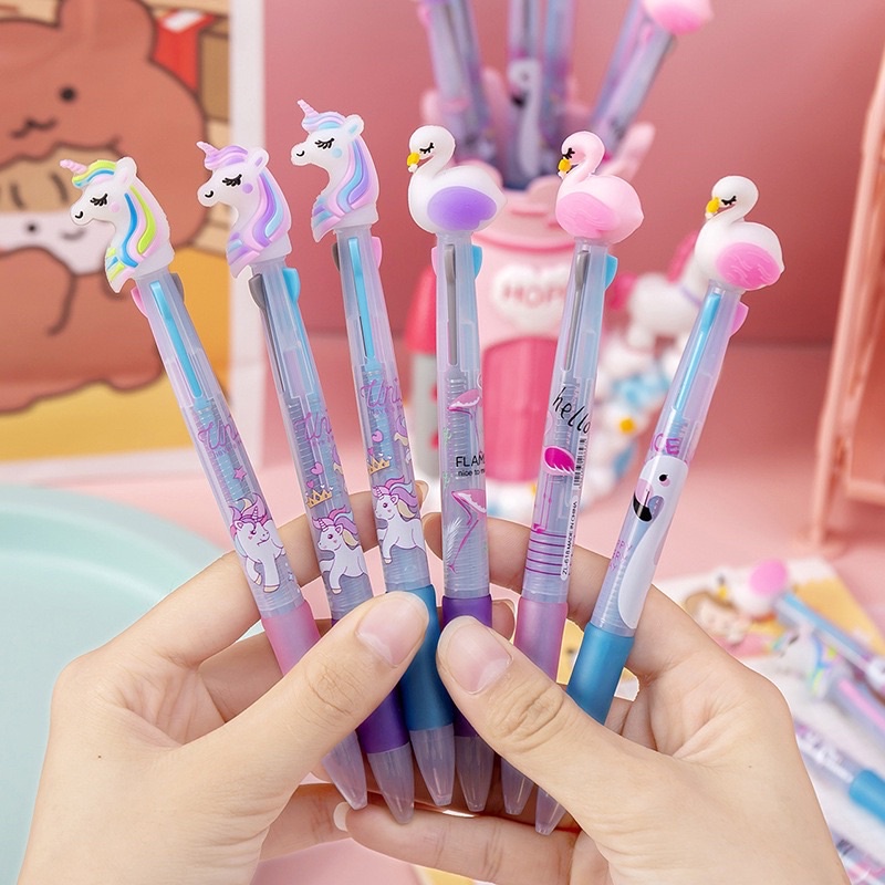 Bút Bi 3 Màu Cute