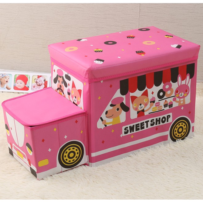 Ghế hộp đựng đồ hình xe dễ thương