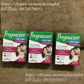 Viên Uống Tăng Khả Năng Thụ Thai Cho Cả Nam Và Nữ - Pregnacare His & Her Conception của Anh