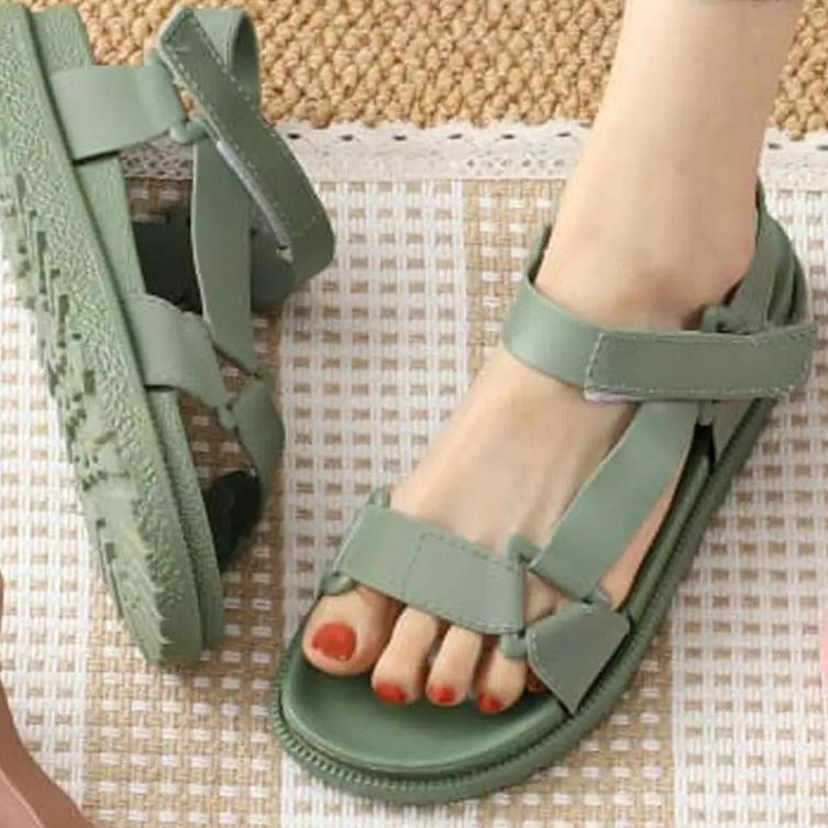 Giày Sandal Quai Ngang Trong Suốt Thời Trang 2017-4 90 Cho Nữ