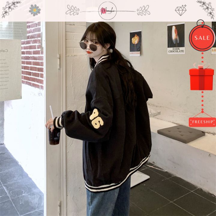 Áo khoác bomber gió dù nỉ áo khoác nam nữ YG ulzzang G036 Size S,M,L,XL | BigBuy360 - bigbuy360.vn