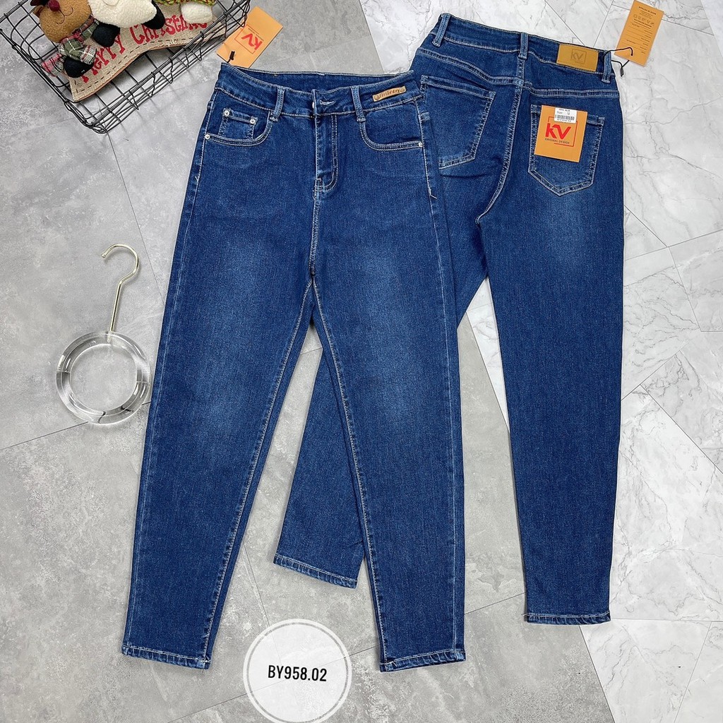 Quần Skinny Jean Ôm Nữ Lưng Cao, Quần Bò Nữ Cạp Cao, Chất Vải Cao Cấp, Co Giãn Tốt, Siêu Nâng Mông