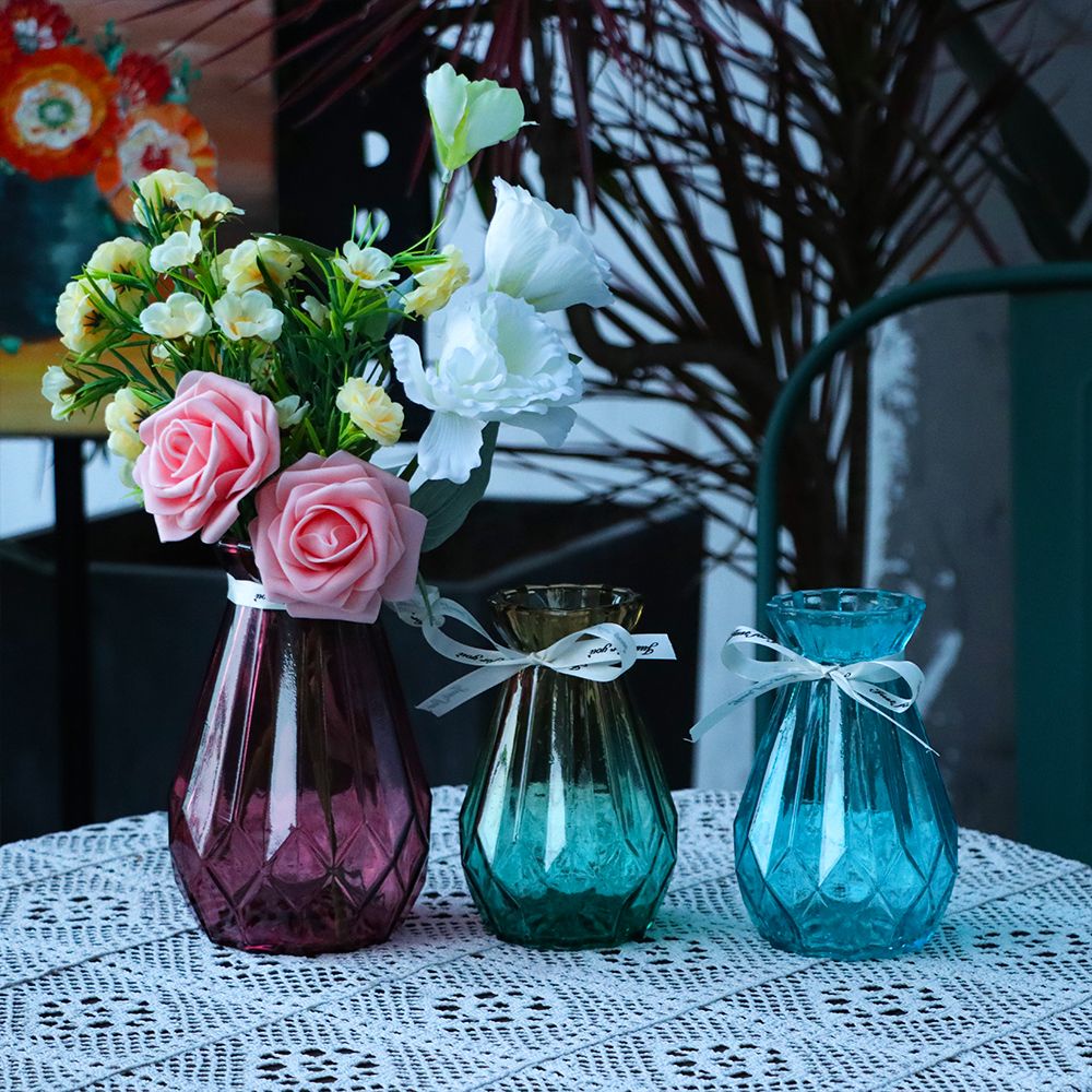 Lọ Hoa Thủy Tinh Trong Suốt Thiết Kế Tối Giản Sáng Tạo Dùng Trang Trí Nhà Cửa|Bình Hoa Khô / Nhiều Màu