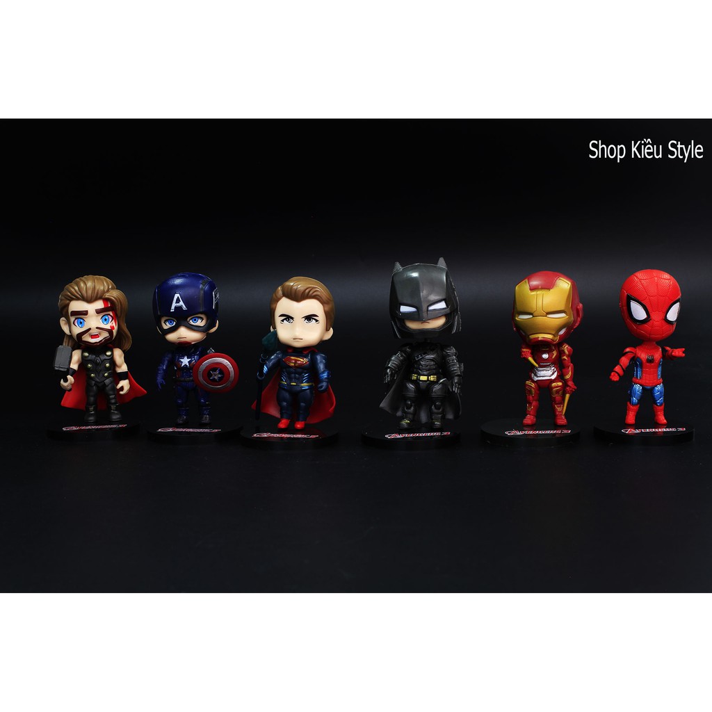 Mô Hình Nhân Vật Avenger Siêu Anh Hùng( Cả 6 Em )