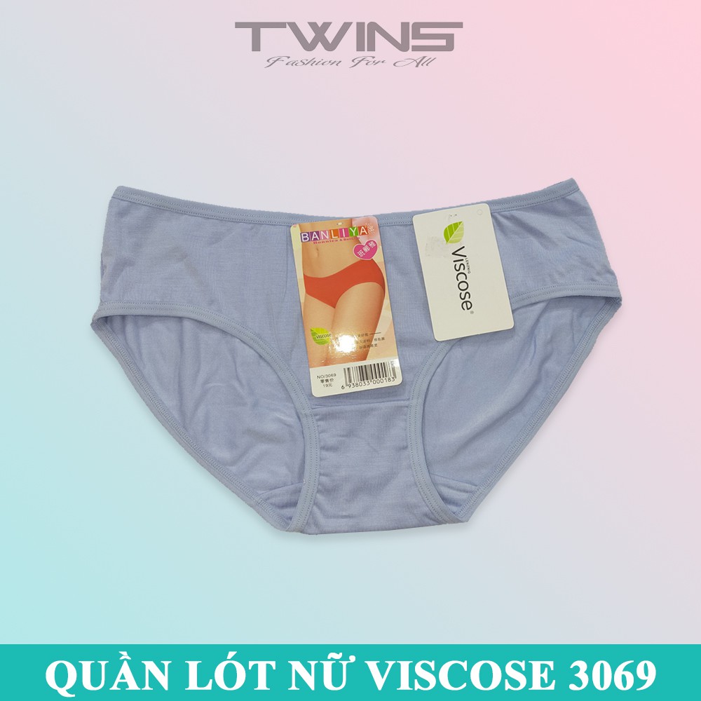 Quần lót nữ cotton cao cấp trơn Viscose Banliya 3069 dạng lưng nhỏ mềm mại thoáng mát freesize dưới 60kg