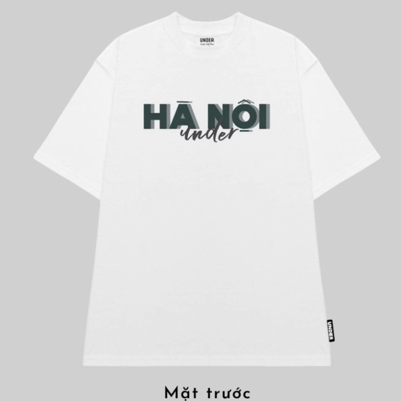 Áo Thun Nam Nữ tay lỡ Cổ tròn Under Hà Nội 36 phố phường Form Rộng Tay Lỡ Áo Phông Cotton Unisex Oversize Tici  ATC11