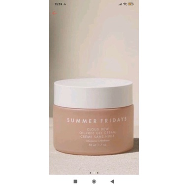 Sample kem dưỡng da dầu mụn nổi tiếng sáng hồng tươi tắn Summer Fridays Oil free Cream Gói 2ml