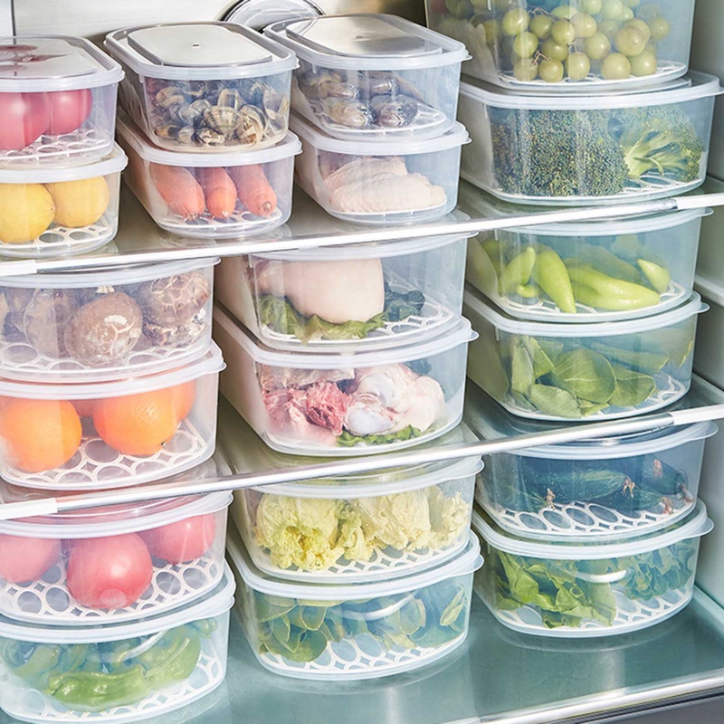 Tấm Nhựa Trong Suốt Có Nắp Đậy Bảo Quản Thực Phẩm Trong Tủ Lạnh