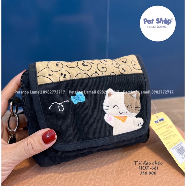 Túi đeo chéo nhiều ngăn xinh xắn PETSHOP HOZ 381