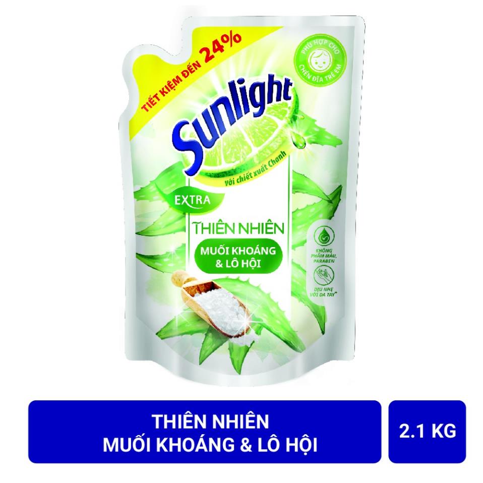 Nước rửa chén Sunlight Thiên nhiên 2.1kg (Túi)