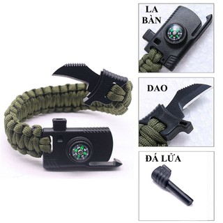 Vòng tay sinh tồn - Vòng tay sinh tồn paracord đi phượt