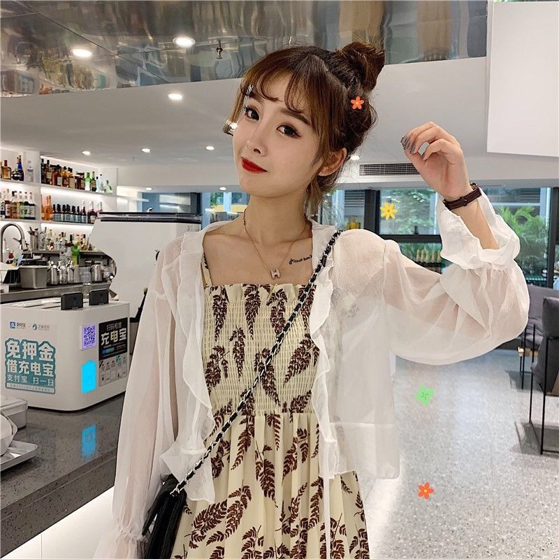 Áo Khoác Cardigan Vải Chiffon Mỏng Chống Nắng Thời Trang | BigBuy360 - bigbuy360.vn