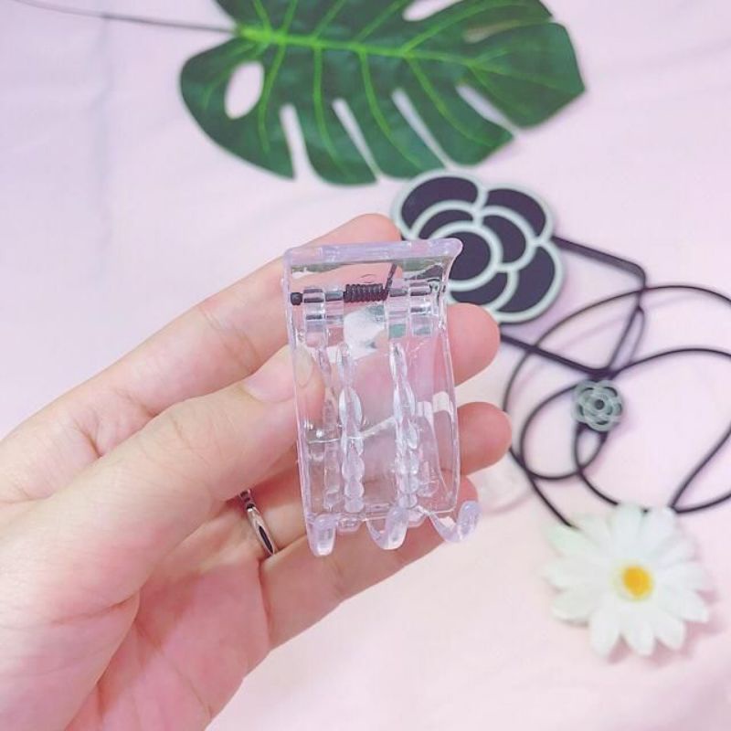 Kẹp Tóc Càng Cua 3 Răng Trong Suốt Nhiều Màu Xinh Xắn