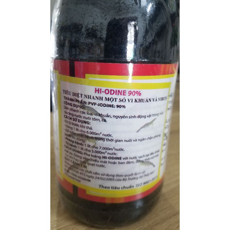 Chế phẩm khử trùng diệt khuẩn ao tôm cá Iodine