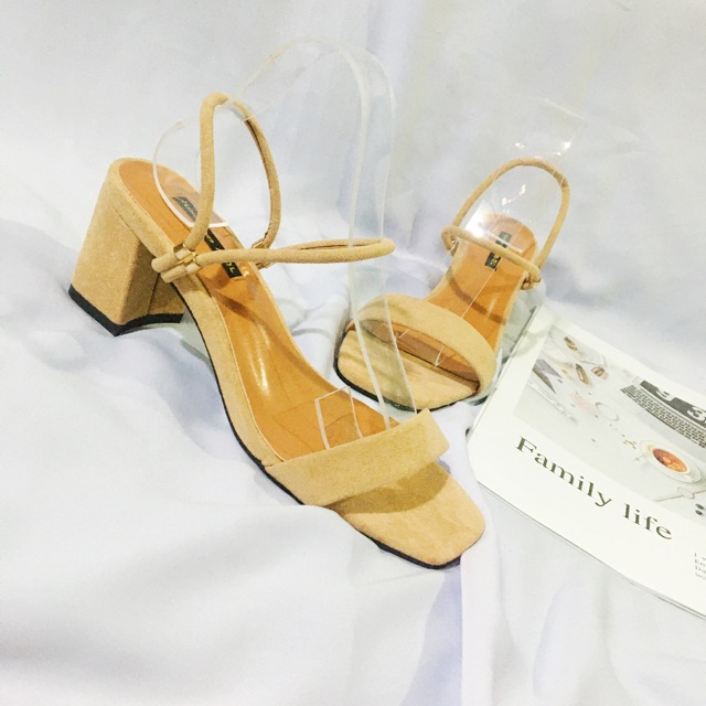 [có sẵn] giày sandal nữ quai mảnh hậu mang được 2 kiểu