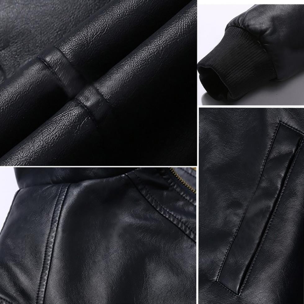 Áo Khoác Da Nam Lót Lông Cao Cấp PHLfashion AD77  hàng VNXK