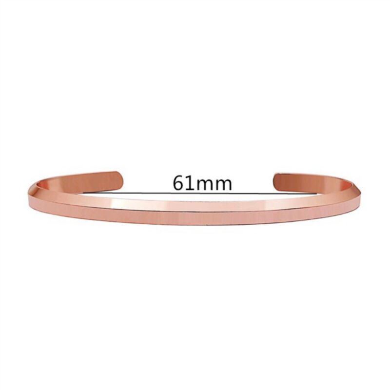 Giảm sốc Vòng cuff titan nologo unisex không sét không đen(Bảo hành 1 năm)