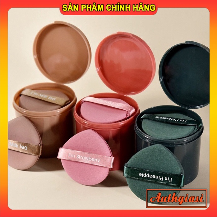 Hộp Bông phấn tán Cushion 7 chiếc nhiều màu kèm hộp trong suốt tiện lợi