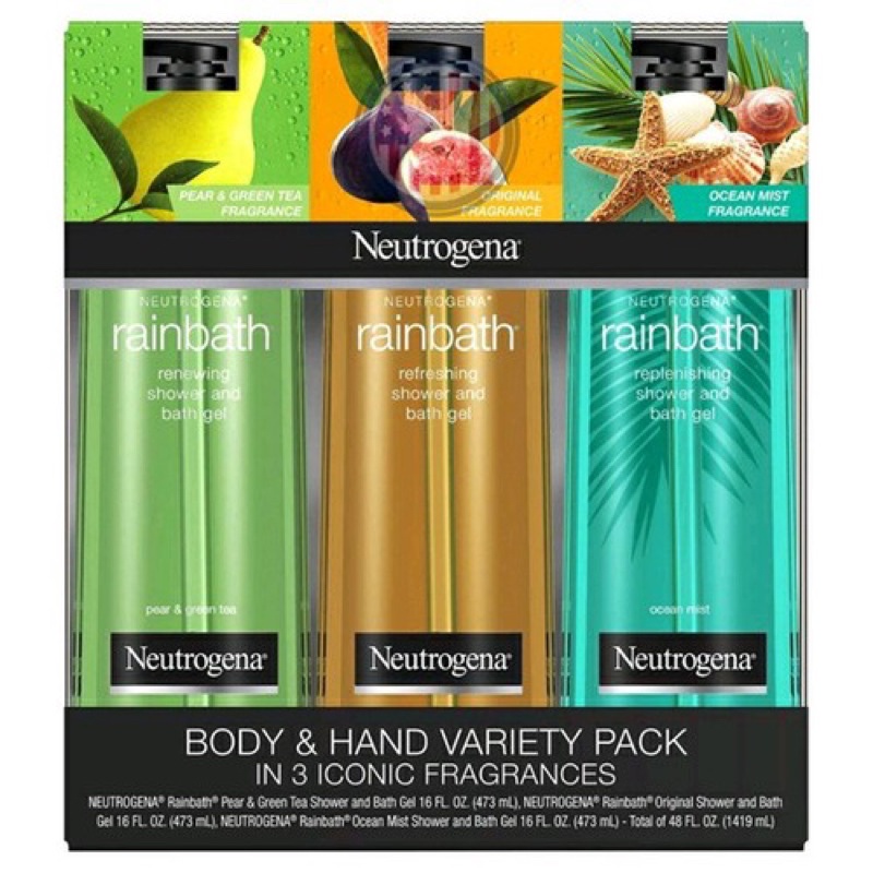 Gel Tắm Neutrogena Rainbath 473ml (nhiều mùi)