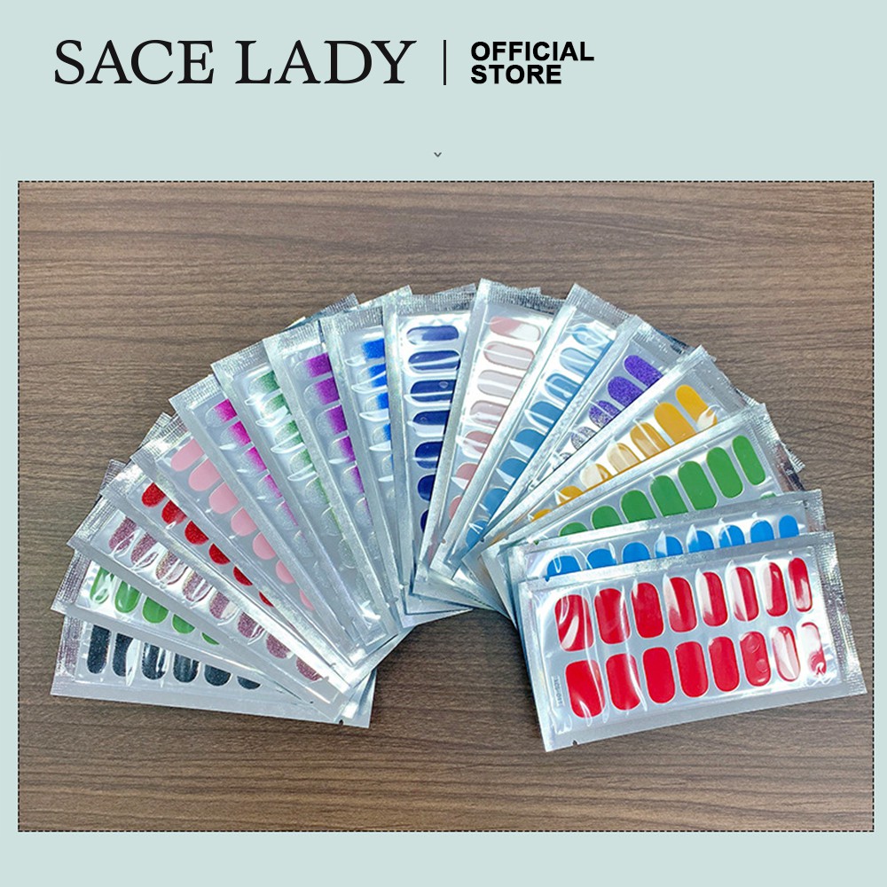 Miếng Dán Móng Tay 3D SACE LADY Trang Trí Thủ Công